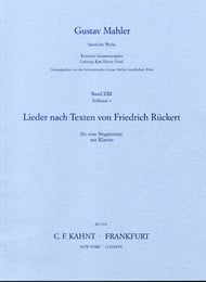 cover Lieder Nach Texten Von Ruckert Vocal Solo & Collections sheet music cover